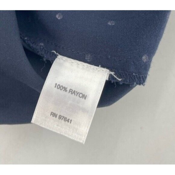 J. Jill Women’s Navy Blue Polka Dot‎ Lightweight Pul On Pants Size Small Preppy - Picture 6 of 10